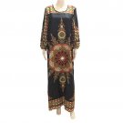 African Dresses For Women Embroidery African Print Maxi Summer Dress Dashiki Dress Robe Africaine Fe