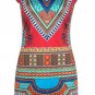 dashiki dress women summer african print floral mini sexy rockabilly split bohemian female bodycon r
