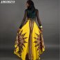 2017 Long Maxi Vintage Skirts High Waist African Print Dashiki Skirt Casual A-Line Boho Jupe Femme L