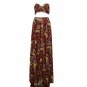Traditional Dashiki African Print Dresses 2 Pieces Midriff-baring Rube Tops + Dress Set Women Sexy H