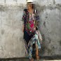 African Kaftan Black Tunic Dresses for Women\'s Dashiki Dress Summer Ethnic Traditional African Clot