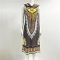 Double Luck Boho Gypsy Tribal Hooded Tunic Dress Women Traditional African Print Dashiki Dresses Boh