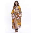 desigual summer maxi dashiki dress for women two piece set long sleeve african print floral vintage 