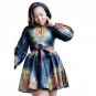 2017 Vestidos Party Dresses Sexy Large Size Dress African Print Black Dress Long Sleeve Autumn Wint