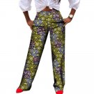 Women\'s Dashiki Print Pants Ladies A Fashion Pattern Batik Loose Casual Full Length Pants Leisure H
