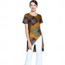 African Ladies Individual Asymmetrical Design Dashiki Clothes Custom Made Women Vintage Multi Colore