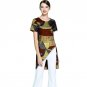African Ladies Individual Asymmetrical Design Dashiki Clothes Custom Made Women Vintage Multi Colore