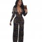 NEW Jumpsuits For Women 2017 Pantalon Largo Body Manche Longue Femme Dashiki Jumpsuit Long Sleeve Fa