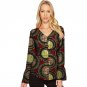 Personal tailor women african print dashiki clothes v-neck long sleeve lady style shirts africa clot