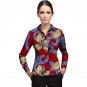 Leisure women african print dashiki clothes turndown collar ladies long sleeve tailored tailoring sh