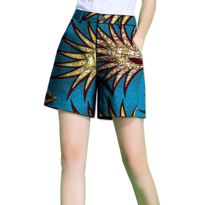 Fashion Summer African Women Short Pants African Print Dashiki Clothes Batik For Lady Casual shorts