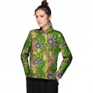 Casual African Print Ladies Lapel Design Dashiki Clothes Custom Made Women Vintage Multi Colored Afr