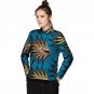 Casual African Print Ladies Lapel Design Dashiki Clothes Custom Made Women Vintage Multi Colored Afr