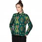 Casual African Print Ladies Lapel Design Dashiki Clothes Custom Made Women Vintage Multi Colored Afr