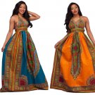 Summer Dashiki African Print Dresses 2017 Women Clothing Long Maxi Robe Vestidos Vintage Dress J1319