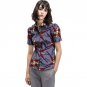 Leisure personal tailor women african print dashiki clothes turndown collar ladies short sleeve shir