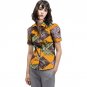 Leisure personal tailor women african print dashiki clothes turndown collar ladies short sleeve shir