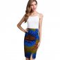Fashion Front Kick Pleat Womens African Skirt Colorful African Print Element Dashiki Clothing Tailor