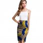 Fashion Front Kick Pleat Womens African Skirt Colorful African Print Element Dashiki Clothing Tailor