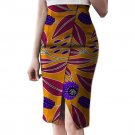 Fashion Side Slit Tailoring African Skirt Womens Colorful African Print Element Dashiki Clothing Tai