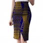 Fashion Side Slit Tailoring African Skirt Womens Colorful African Print Element Dashiki Clothing Tai