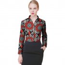 Personal tailor women african print dashiki ceremonial clothes turndown collar ladies long sleeve sh