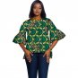Customized African Print Unique Design Ladies Fashion Dashiki Clothes Women Vintage Multi Colored Af