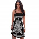 Strapless Vintage Sunflower Dashiki Dress 2017 Off Shoulder Summer Beach Mini Dress Women Sexy Casua