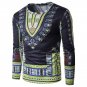 Africa National Floral 3D Print T Shirt Men 2017 New Long Sleeve Tee Shirt Homme Casual Slim Fit Das
