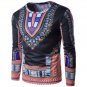 Africa National Floral 3D Print T Shirt Men 2017 New Long Sleeve Tee Shirt Homme Casual Slim Fit Das