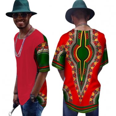 Summer Short Sleeve Shirt Men Slim Fit Brand Clothing African Print Dashiki Men Shirts Casual Mens A