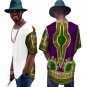 Summer Short Sleeve Shirt Men Slim Fit Brand Clothing African Print Dashiki Men Shirts Casual Mens A