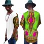 Summer Short Sleeve Shirt Men Slim Fit Brand Clothing African Print Dashiki Men Shirts Casual Mens A