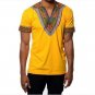Male Retro Tshirt Africa Tops Men Dashiki T shirts African Print Traditional Clothing Black White Re