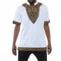Male Retro Tshirt Africa Tops Men Dashiki T shirts African Print Traditional Clothing Black White Re