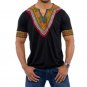 2017 summer autumn mens African clothing dashiki clothes knitting stitching Batik printing short sle