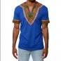 2017 summer autumn mens African clothing dashiki clothes knitting stitching Batik printing short sle