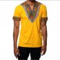 2017 summer autumn mens African clothing dashiki clothes knitting stitching Batik printing short sle