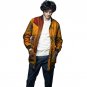 African print a long jacket handsome mens fashion stand collar outwear dashiki clothes male coats of
