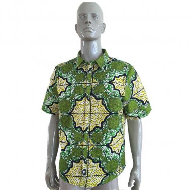 Men african shirt custom dashiki clothes short sleeve tops exquisite print africa clothing