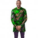 Long-style african t-shirt men fashion african print dashiki tops custom long sleeve african clothes