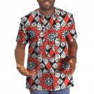 African shirt male tops print short sleeve men africa t shirt fashion traditional design o-neck dash