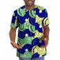 African shirt male tops print short sleeve men africa t shirt fashion traditional design o-neck dash