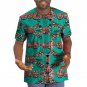 African shirt male tops print short sleeve men africa t shirt fashion traditional design o-neck dash
