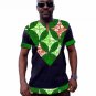African print men t shirt patchwork short sleeve dashiki tops mens africa clothing customize made to
