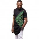 Hip-hop African Dashiki Graphic Short Sleeve Printed Top Shirts Fashion Patchwork Design Casual Afri