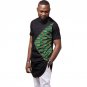 Hip-hop African Dashiki Graphic Short Sleeve Printed Top Shirts Fashion Patchwork Design Casual Afri