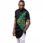 Hip-hop African Dashiki Graphic Short Sleeve Printed Top Shirts Fashion Patchwork Design Casual Afri