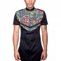 African mens tops with epaulet made to measure men dashiki clothes fashion for male short sleeve afr