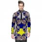 Fashion mens dashiki clothes mens african shirt personal long sleeve tops custom made print africa c